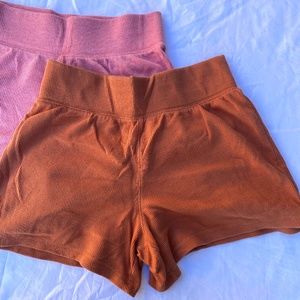 OLD NAVY bundle of 2 thermal thick elastic waist lounge shorts